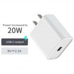 USB C / Type C House Wall Charger 20W Fast Power Delivery, Powerport PD Adapter for iPad Pro, New iPhone, Pixel, Galaxy and More (Wall White)